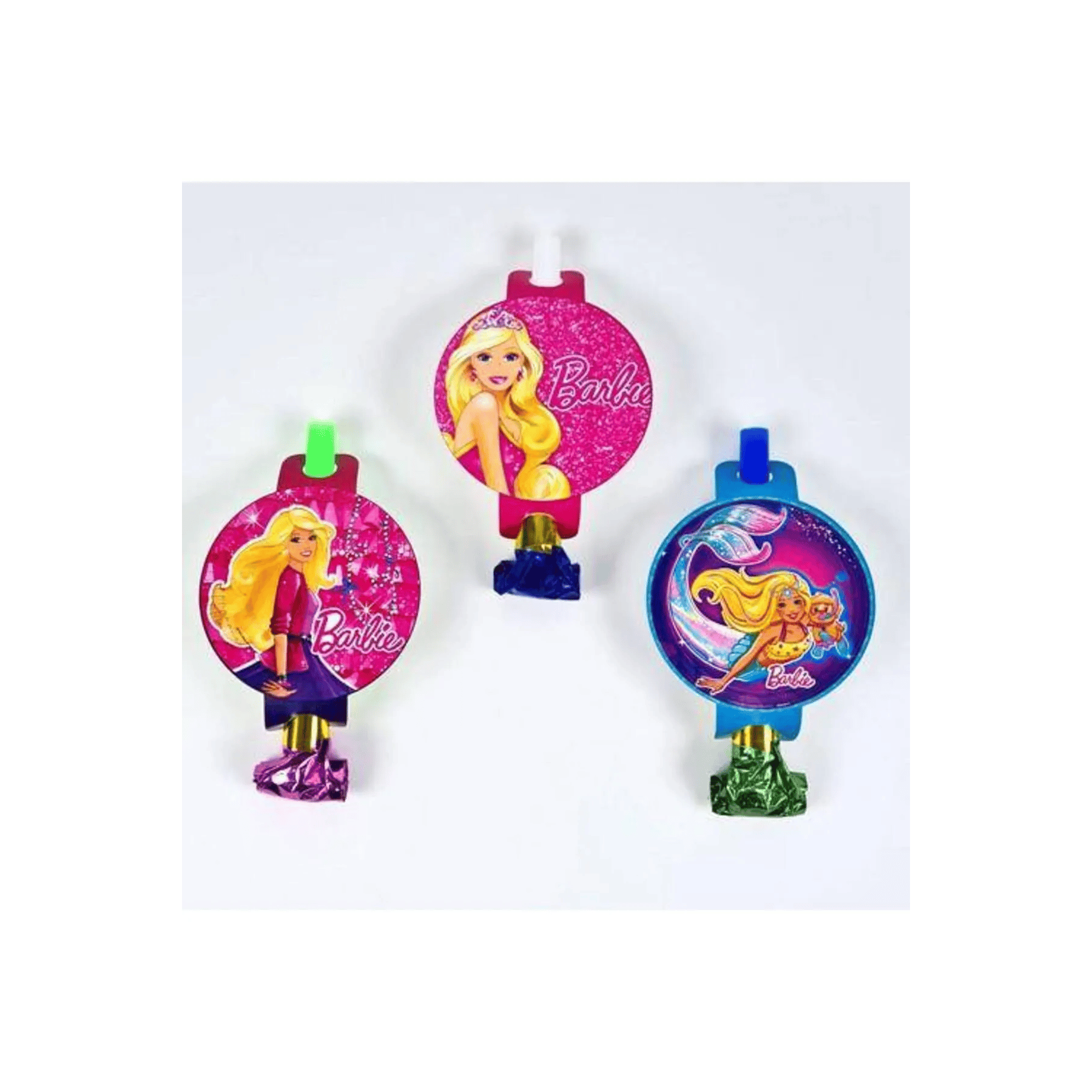 Barbie kaynana dili, parti düdüğü,(6lı paket) uzayan parti düdüğü,uzat çek düdük