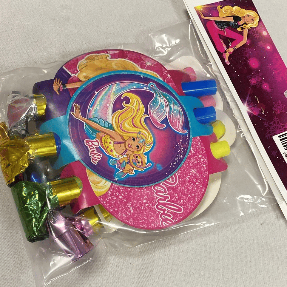 Barbie kaynana dili, parti düdüğü,(6lı paket) uzayan parti düdüğü,uzat çek düdük