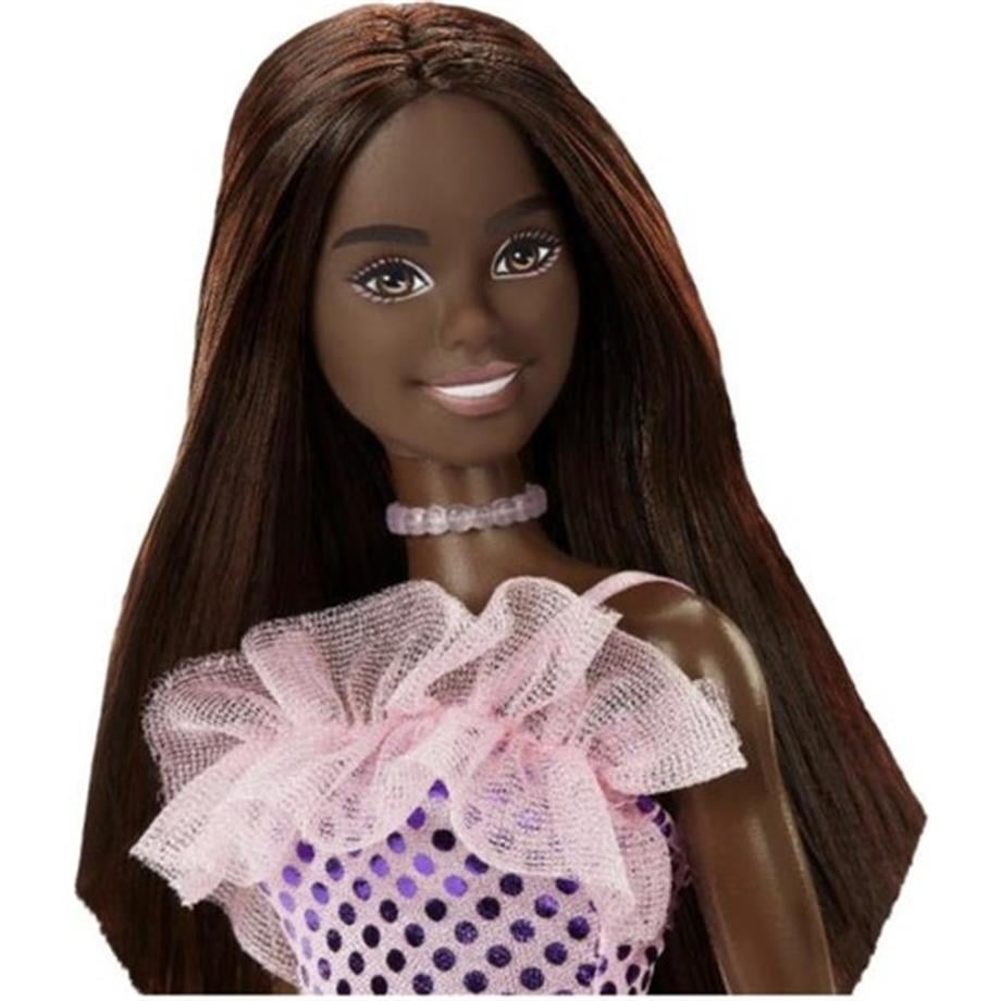 Barbie Pırıltılı Bebekler Pembe Elbiseli HJR94