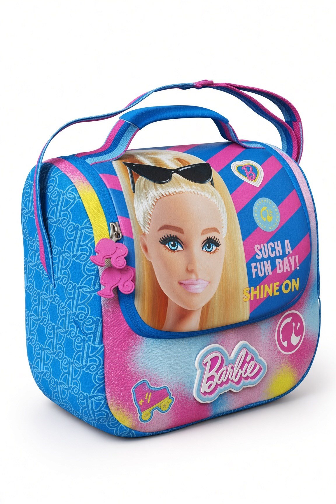 Barbie Termoslu Beslenme Çantası Çocuk Öğrenci Okul Yemek Çantası Günlük Kullanım 30x20x12 cm