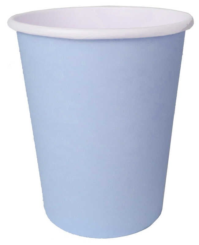 Bardak DÜZ MAKARON MAVİ 8li karton
