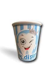 Bardak Karton İlk Dişim Partisi Mavi  8Oz 8li Diş Buğdayı Erkek çocuk Partisi