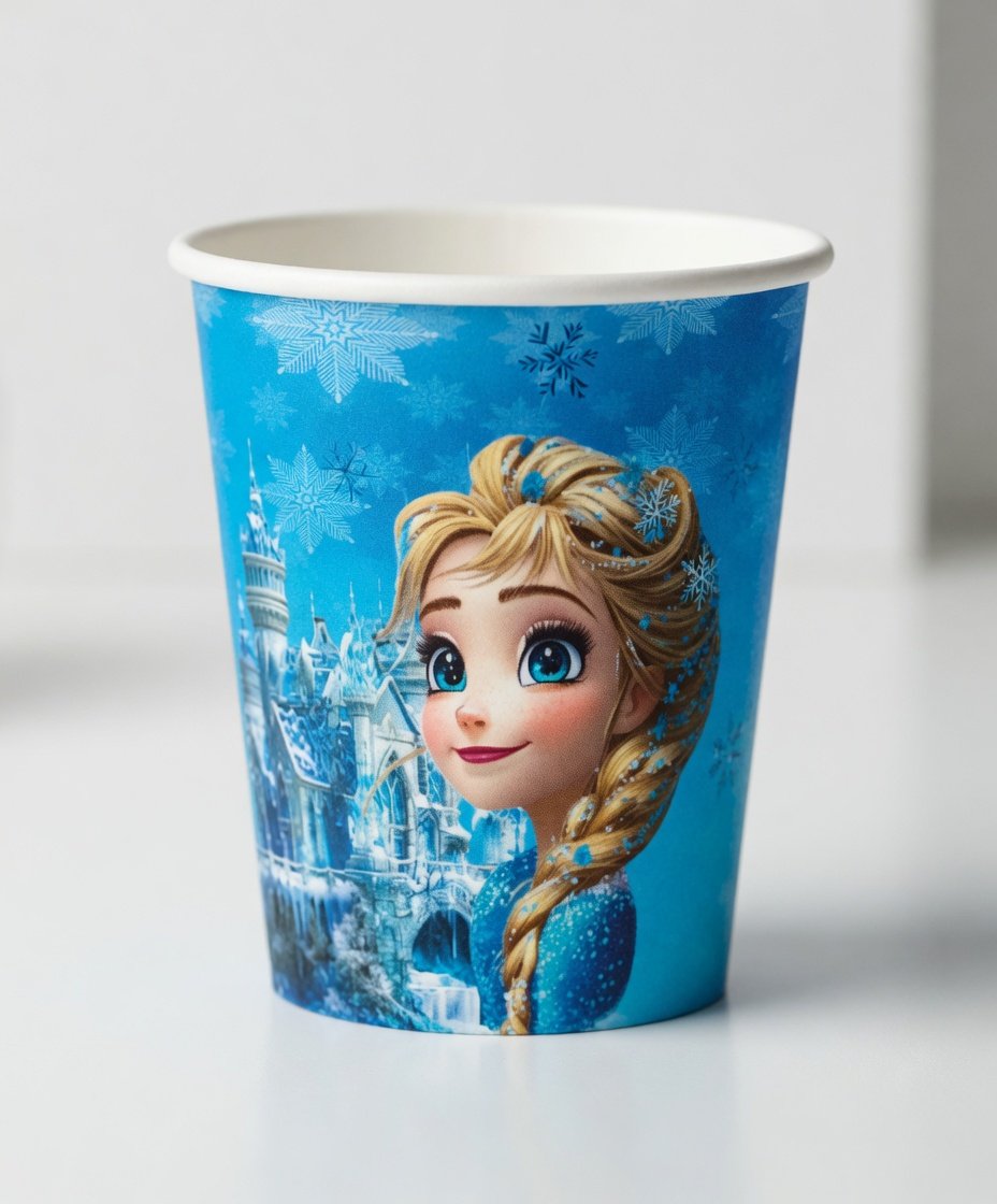 Bardak Karton Kar Prensesi 8 Parça- Frozen