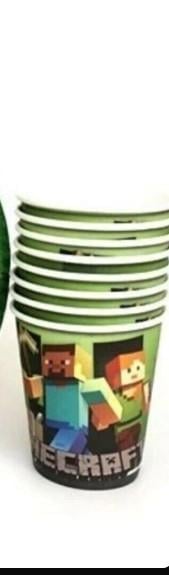 Bardak MİNECRAFT temalı 8 li paket karton bardak