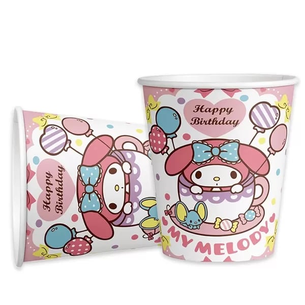Bardak My Melodi-Kuromi 8li karton bardak