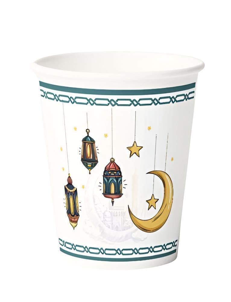 Bardak Ramazan Mavi Tema 23 Cm 8 Parça