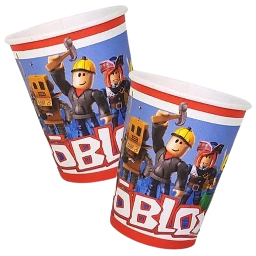 Bardak Roblox Karton Bardak 8li Paket Doğum Günü Bardağı7 cm en - 9 cm boy 