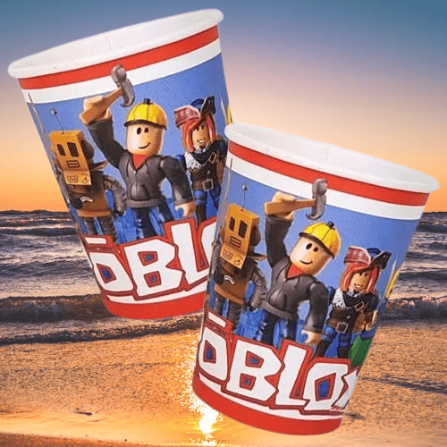 Bardak Roblox Karton Bardak 8li Paket Doğum Günü Bardağı7 cm en - 9 cm boy 