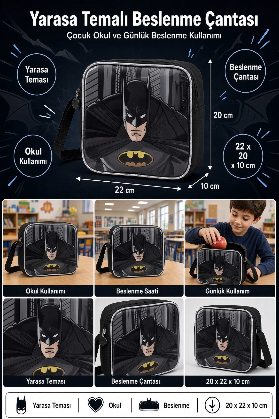Batman Beslenme Çantası 2018-9