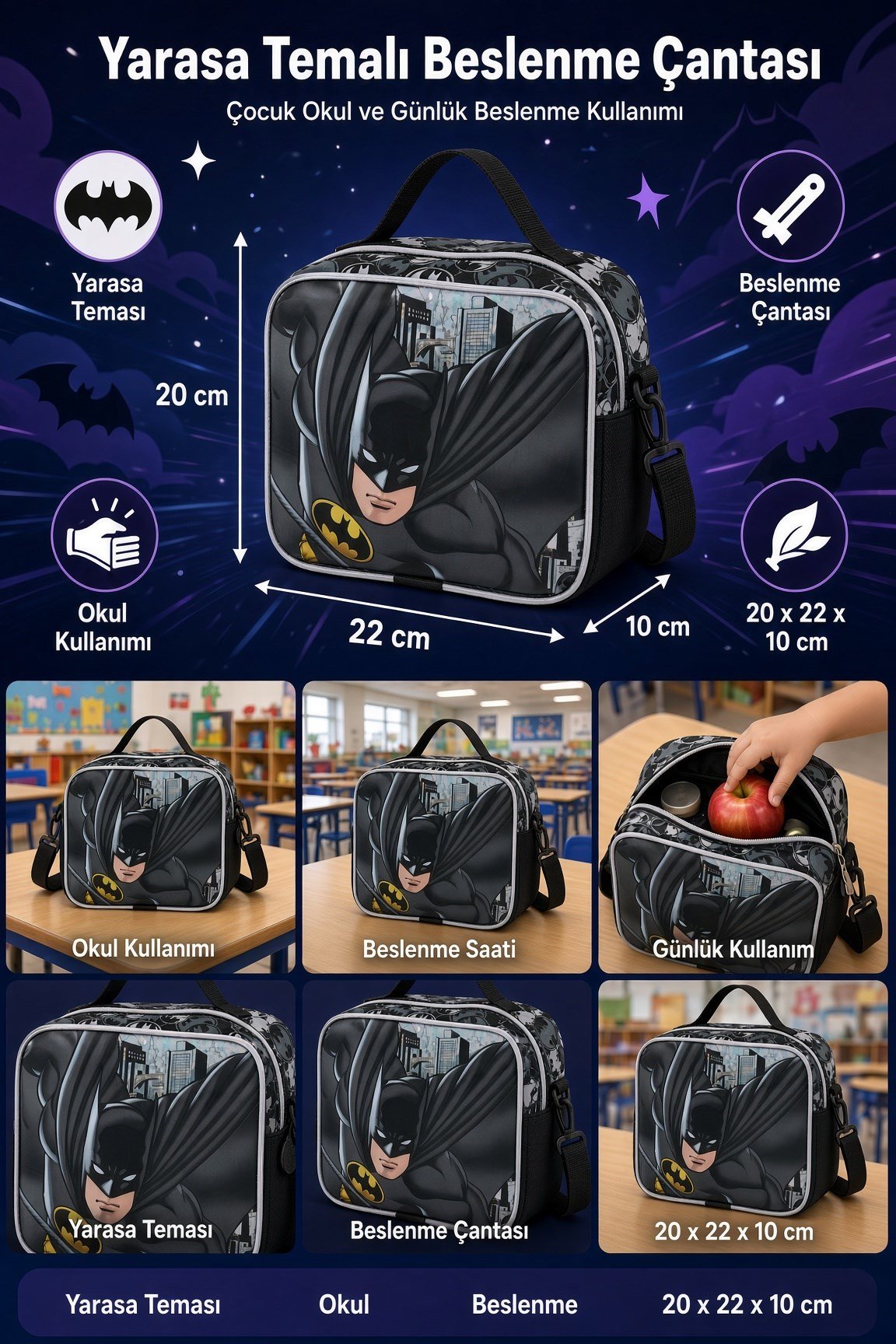 Batman Beslenme Çantası 2023-9