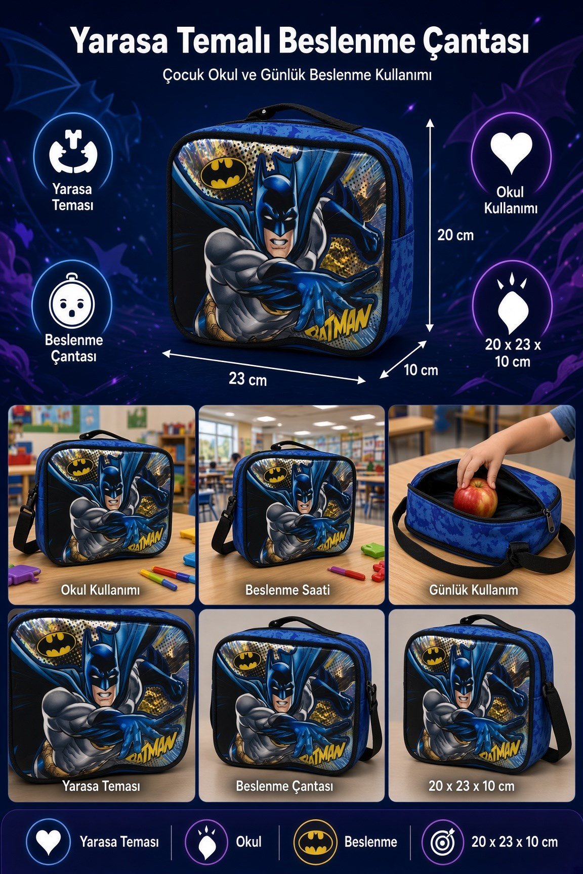 Batman Beslenme Çantası 2039-9
