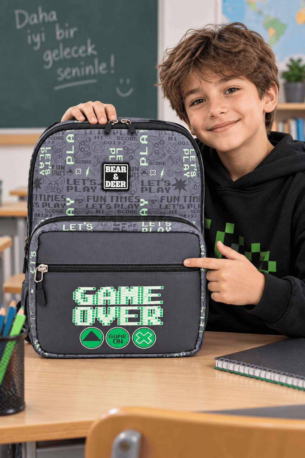 B&D Game Over Çift Göz Sırt Çantası BD-CN0235