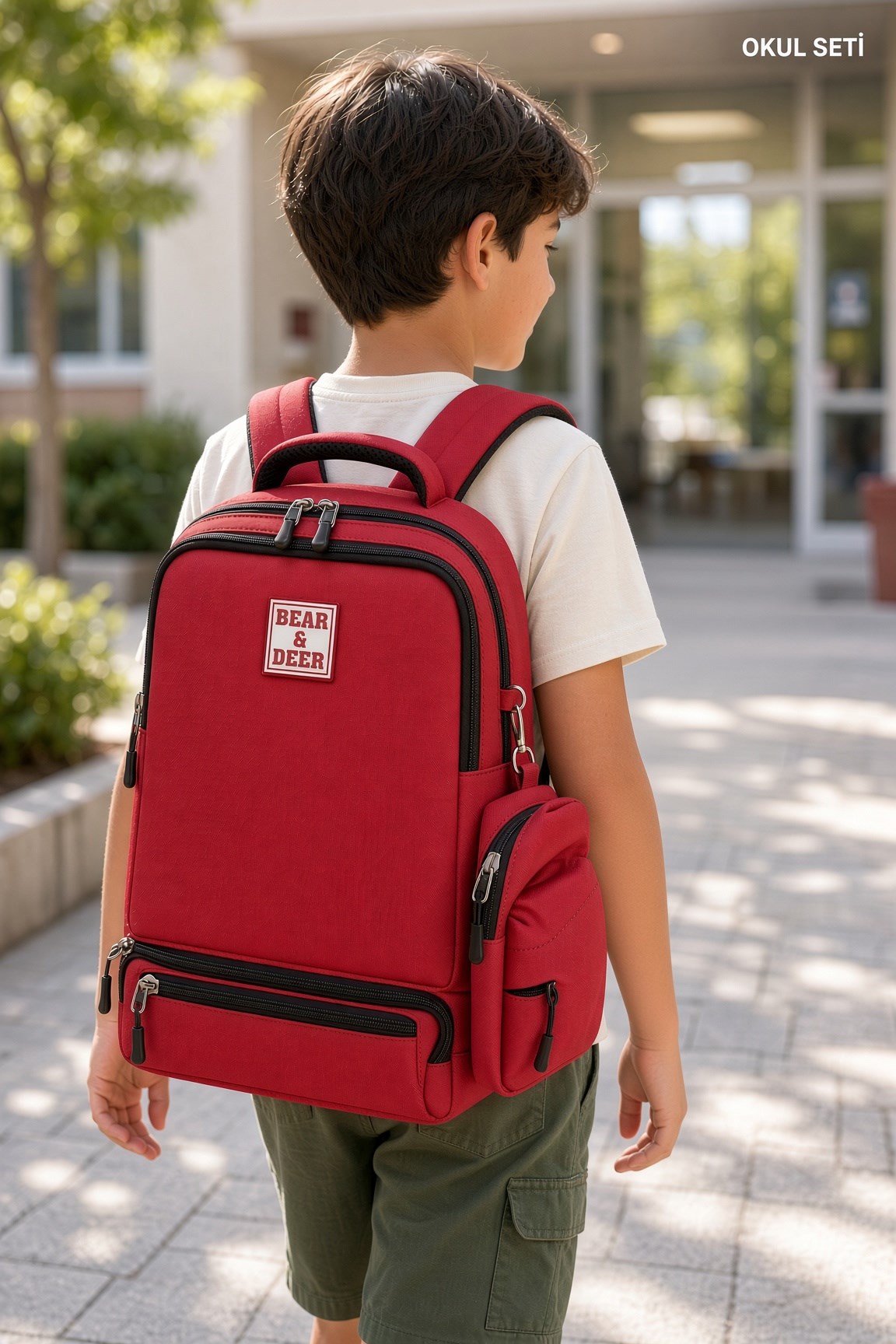 B&D Kangroo Sırt Çantası Kırmızı BD-CN0261