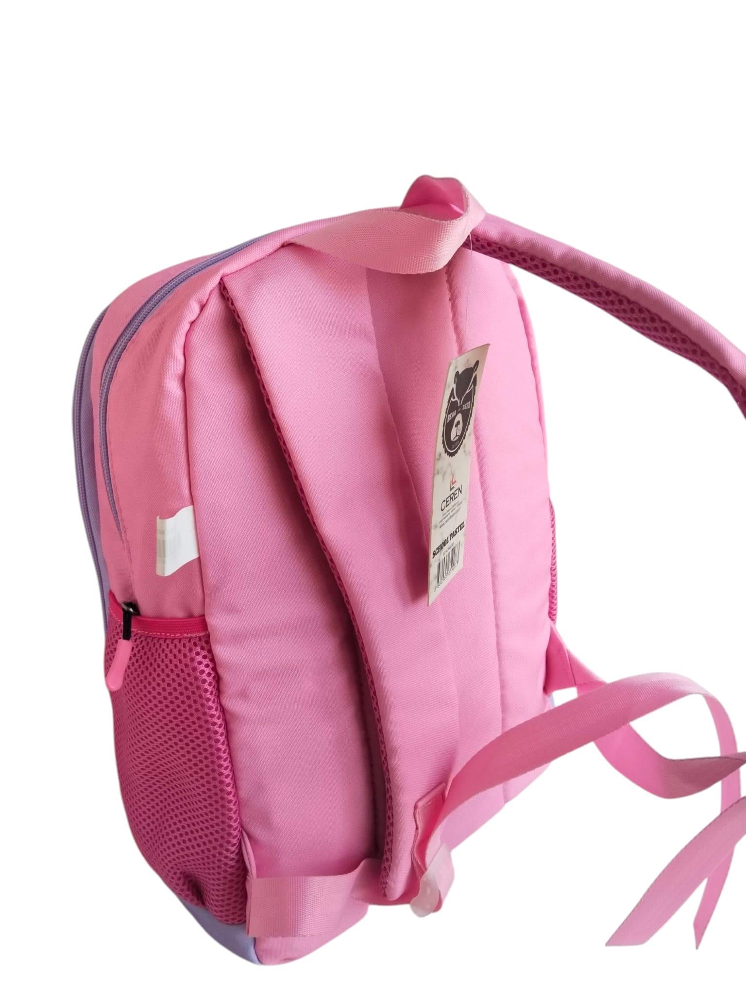 B&D Pastel Çift Göz Sırt Çantası PembeBD-CN0238