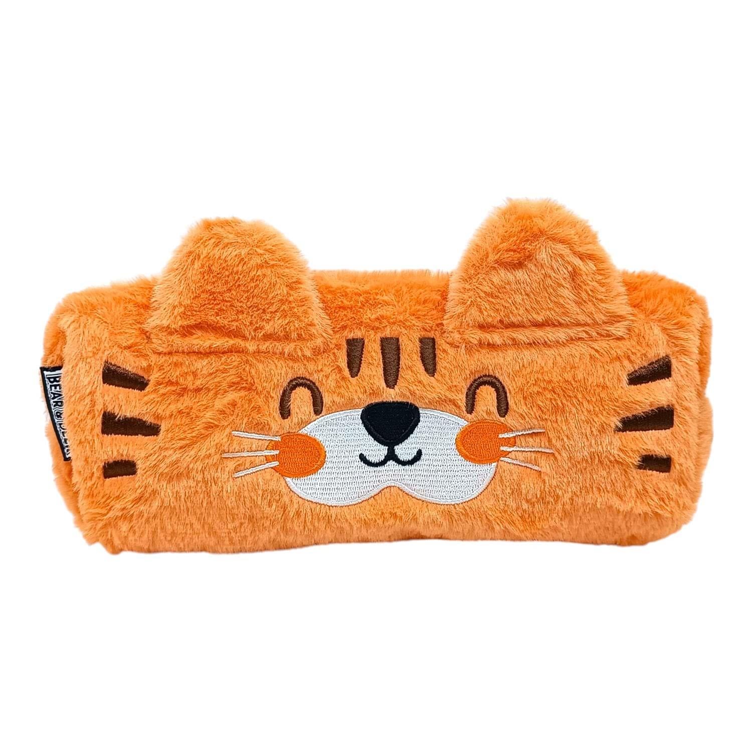 B&D Peluş Sevimli Kedi Turuncu Kalemkutu
