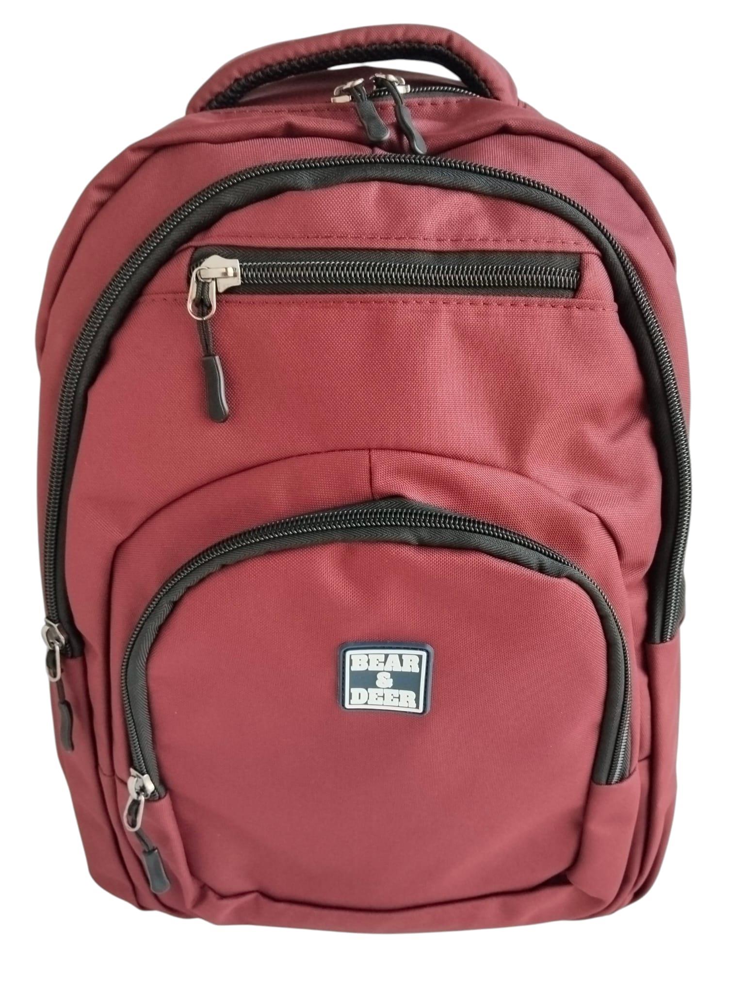 Bear & Deer Fibro Sırt Çantası Bordo BD-CN0256