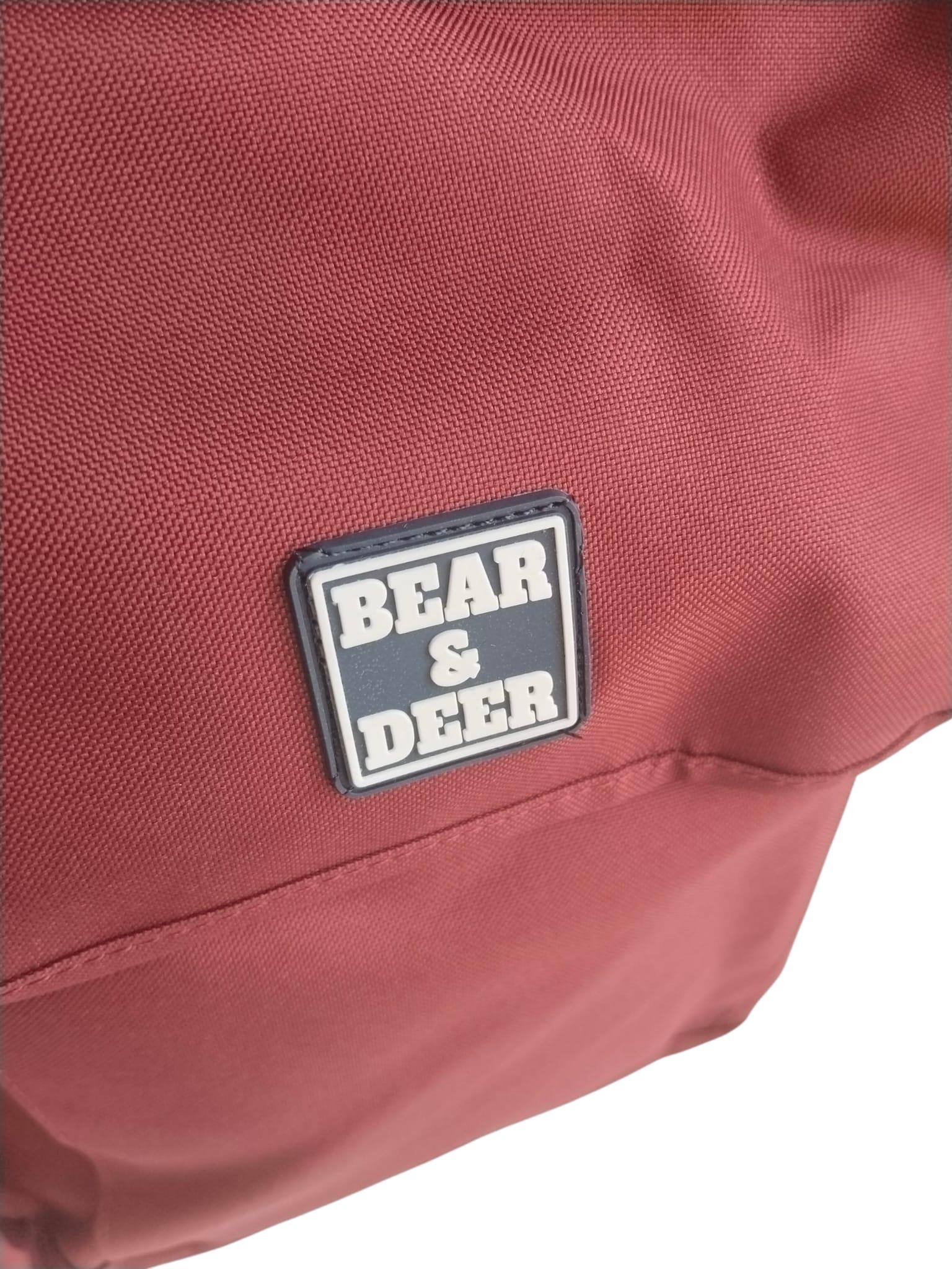 Bear&Deer New Steg Okul Çantası Sırt Çantası Bordo BD-CN0275