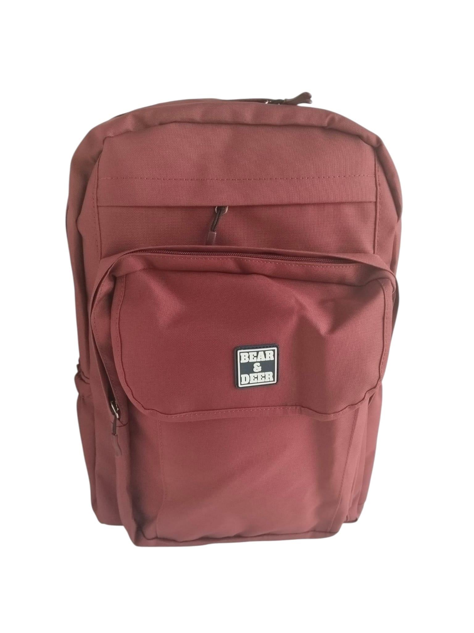 Bear&Deer New Steg Okul Çantası Sırt Çantası Bordo BD-CN0275