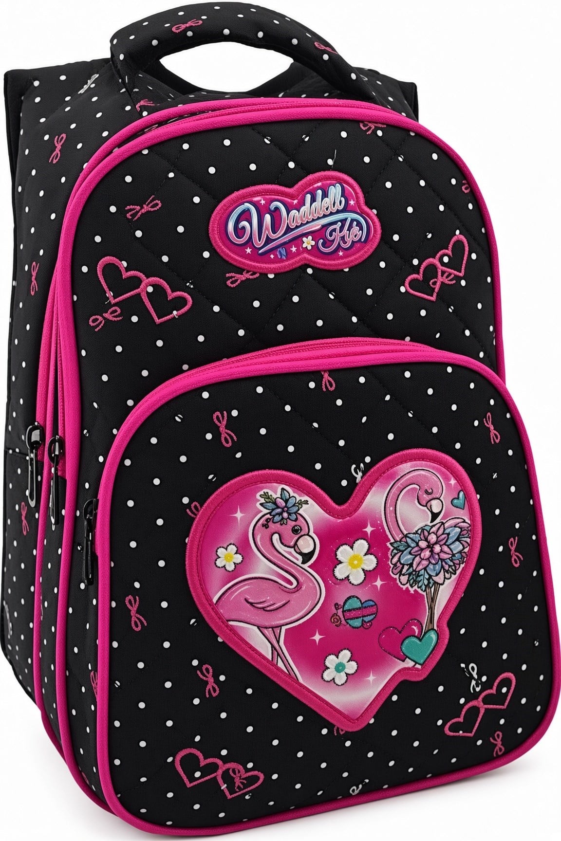 Benekli Okul Çantası Flamingo 5052