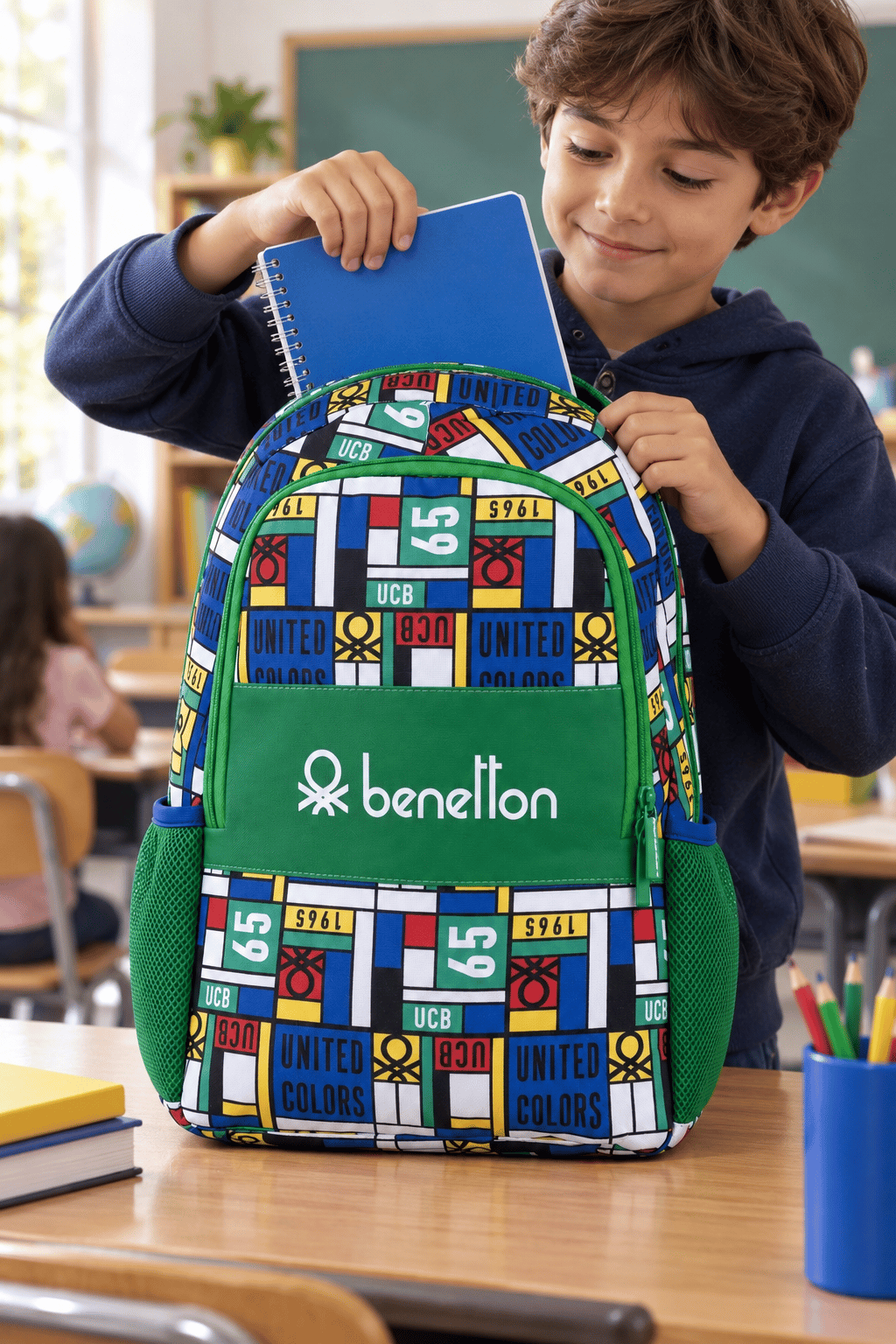 Benetton Okul Çantası Rengarenk 76117