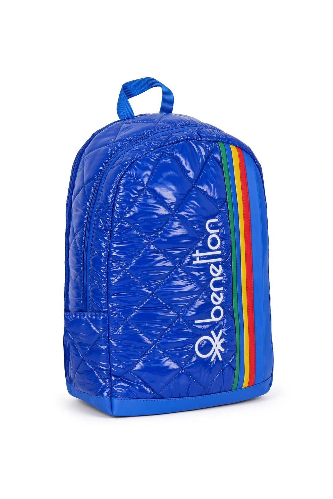 Benetton Saks Mavi İlkokul Çantası Çift Bölmeli Laptop Bölmeli Okul Sırt Çantası 43x30x17 cm