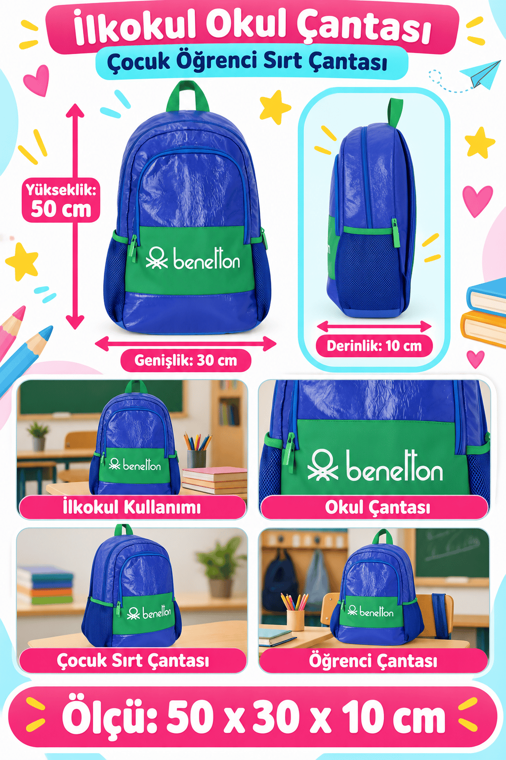 Benetton Sırt Çantası 70157