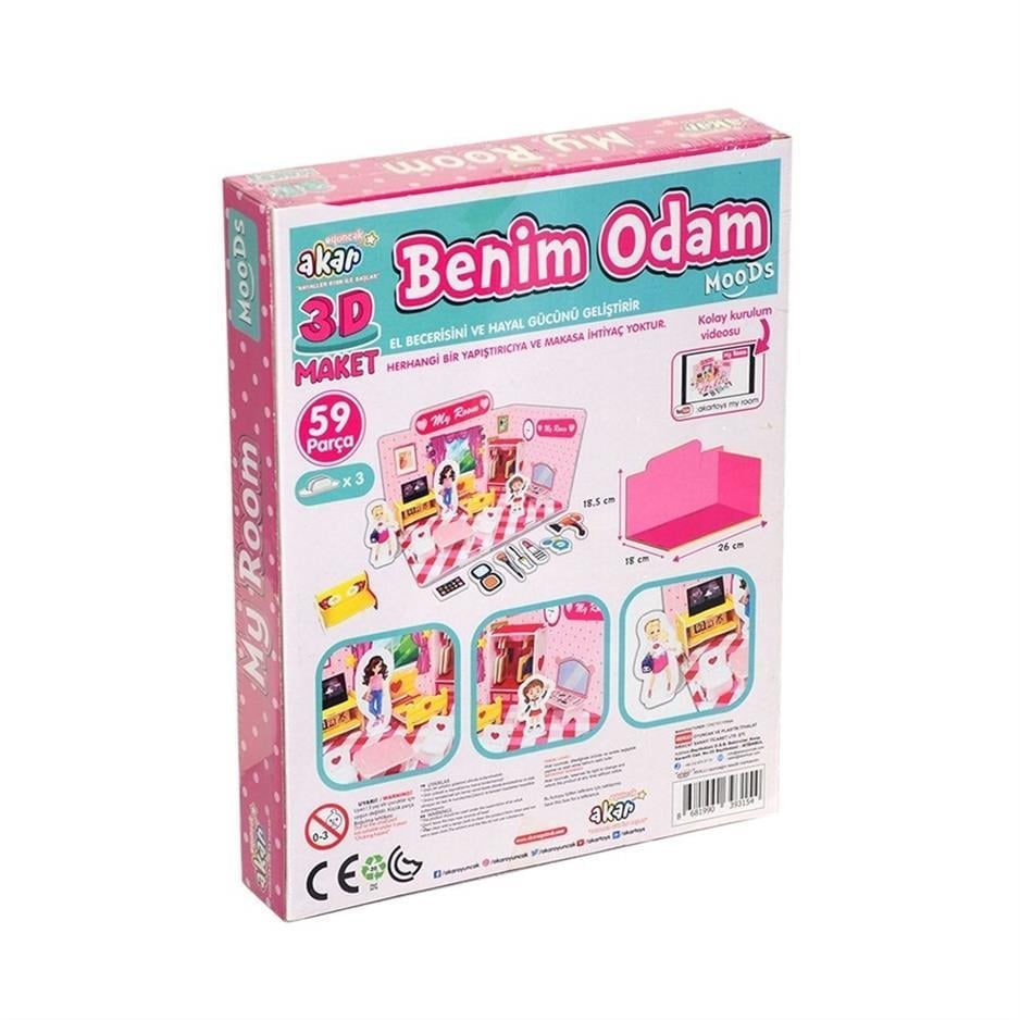 Benim Odam 3 Boyutlu 3D Maket
