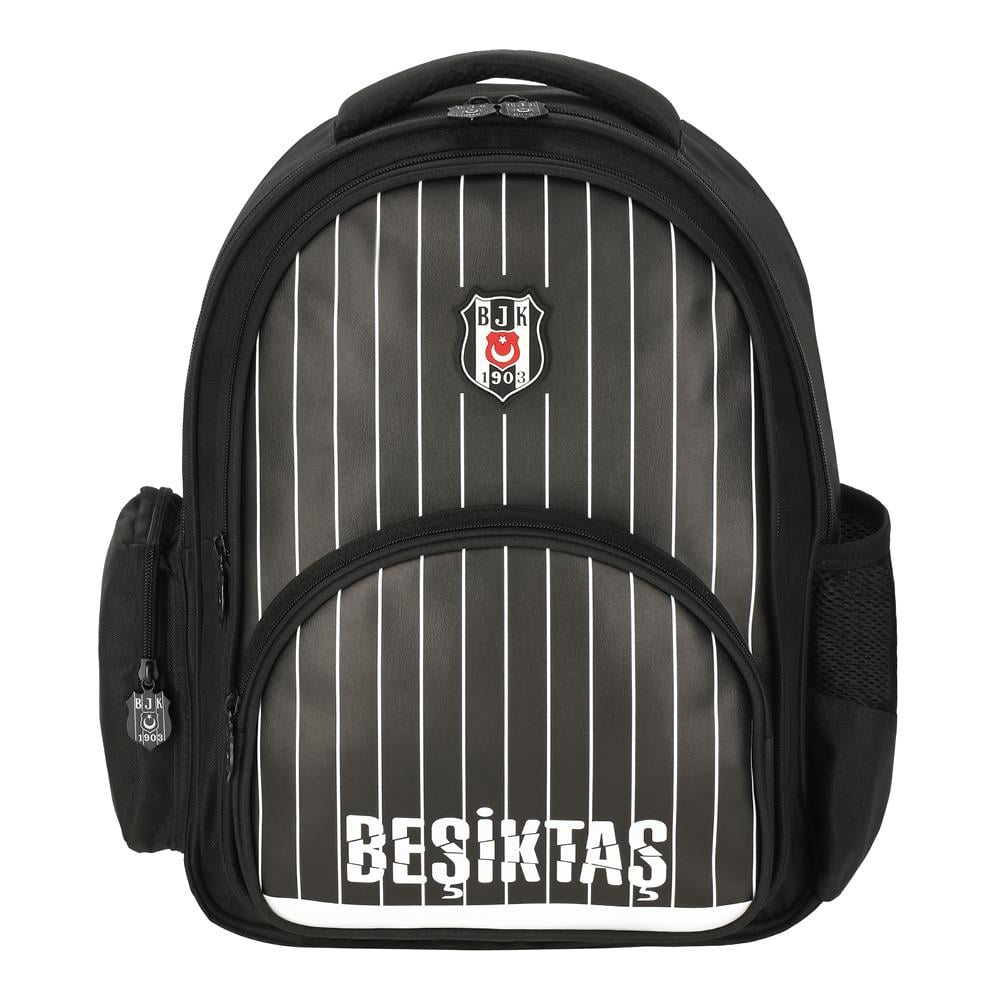 Beşiktaş Çubuk Desenli Suni Deri Okul Sırt Çantası 25352