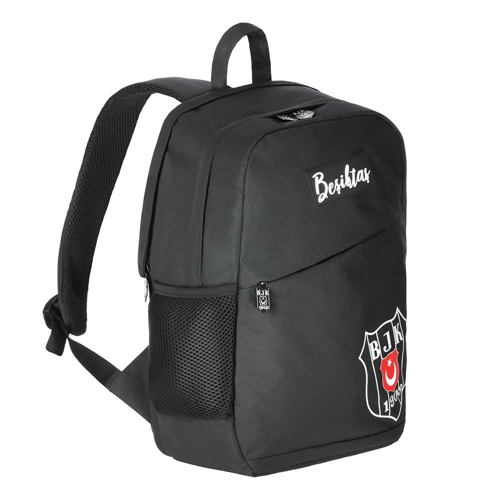Beşiktaş Gümüş Logo Detaylı Comfort Sırt Çantası 25334 Beşiktaş Okul Çantası