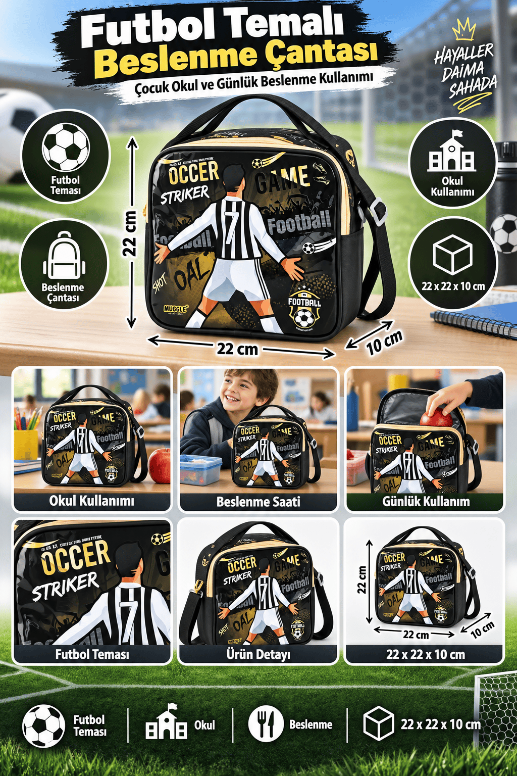 Beslenme çantası MUGGLE MU-9143 SOCCER GAME Kollek