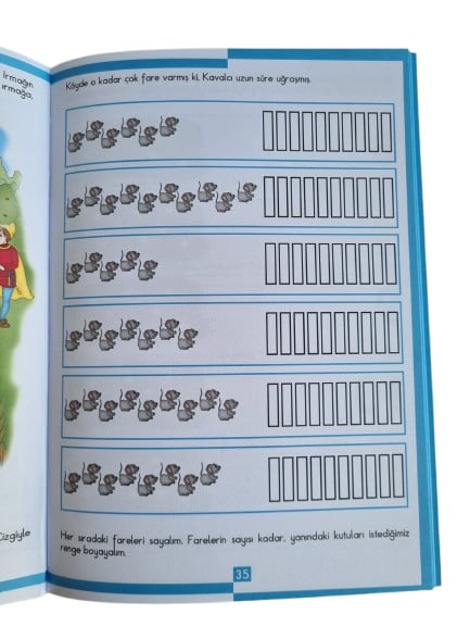Bir varmış bir yokmuş Okul Öncesi kavram seti Masallarla Kavramlar eğitici aktivite kitap seti 6 kitap set
