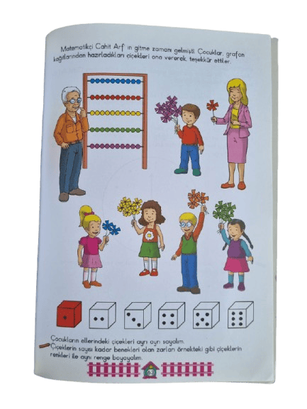 Bizim Sınıf Matematik 5-6 yaş okul öncesi Matematik eğitim ve aktivite kitabı (64 sf)