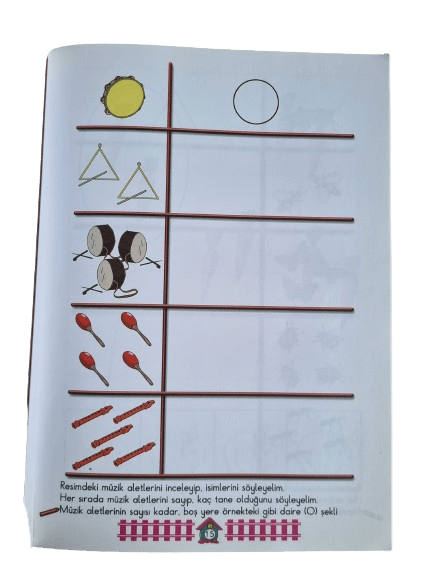 Bizim Sınıf Matematik 5-6 yaş okul öncesi Matematik eğitim ve aktivite kitabı (64 sf)