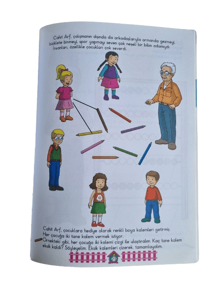 Bizim Sınıf Matematik 5-6 yaş okul öncesi Matematik eğitim ve aktivite kitabı (64 sf)