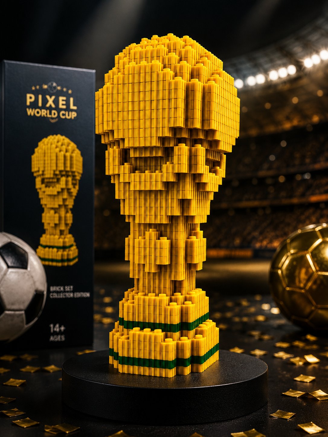 Bricks Pikel dünya kupası pixel lego 1220 +parça