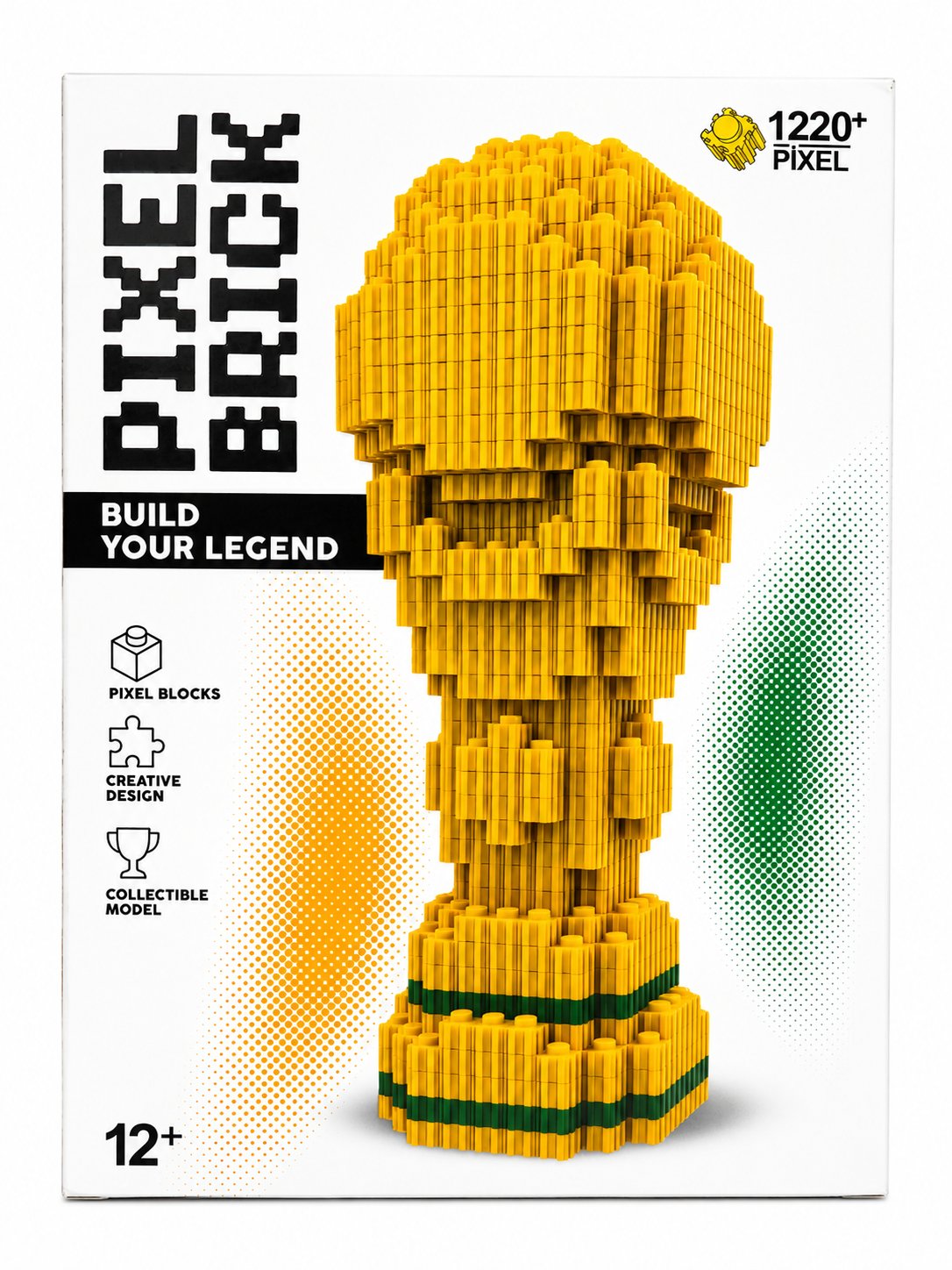 Bricks Pikel dünya kupası pixel lego 1220 +parça