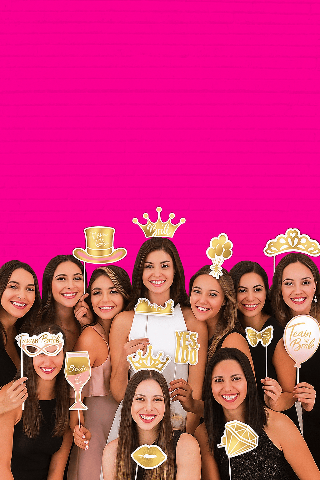 BRIDE TO BE Konuşma Balonu 12'li Set | Bekarlığa Veda Partisi Fotoğraf Çekim Aksesuarı
