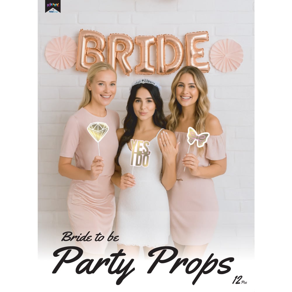 BRIDE TO BE Konuşma Balonu 12'li Set | Bekarlığa Veda Partisi Fotoğraf Çekim Aksesuarı