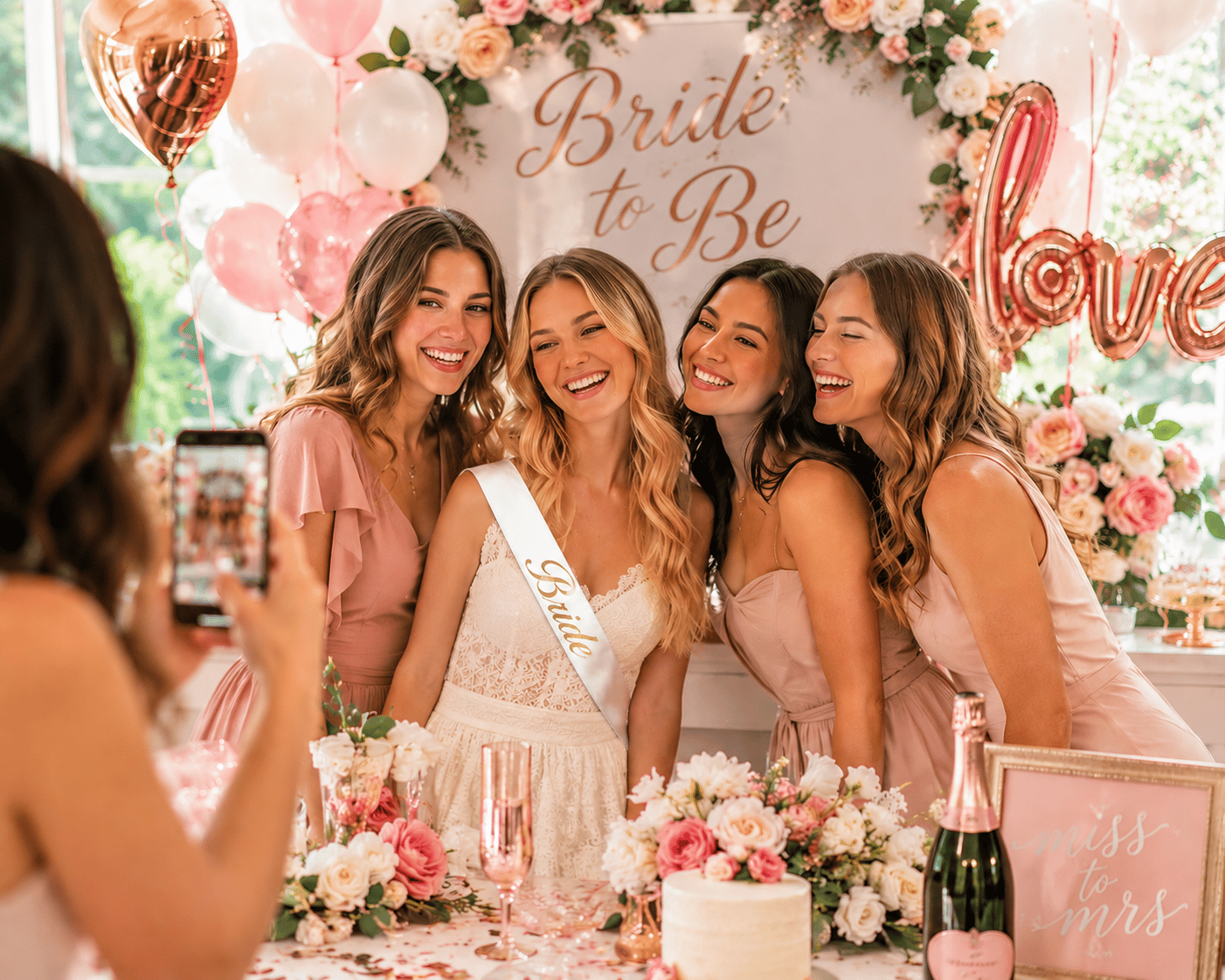 Bride yazılı Kuşak Beyaz üstü Altın yaldızlı