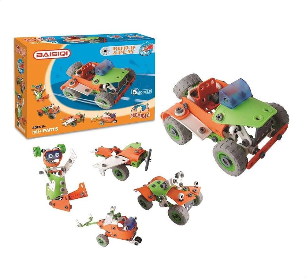 Build Play 161 Parça 5 Model Yapılabilen Esnek Oyuncak