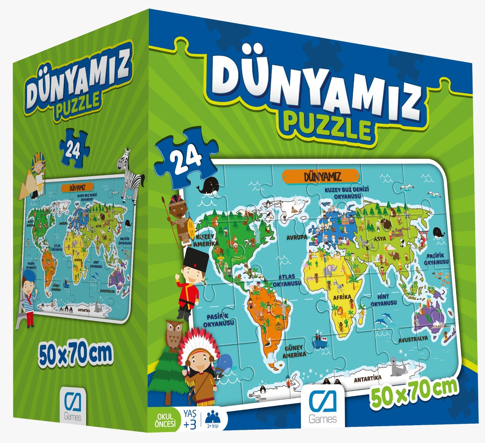 Ca Games Dünyamız Yer Puzzle Cayer-5025