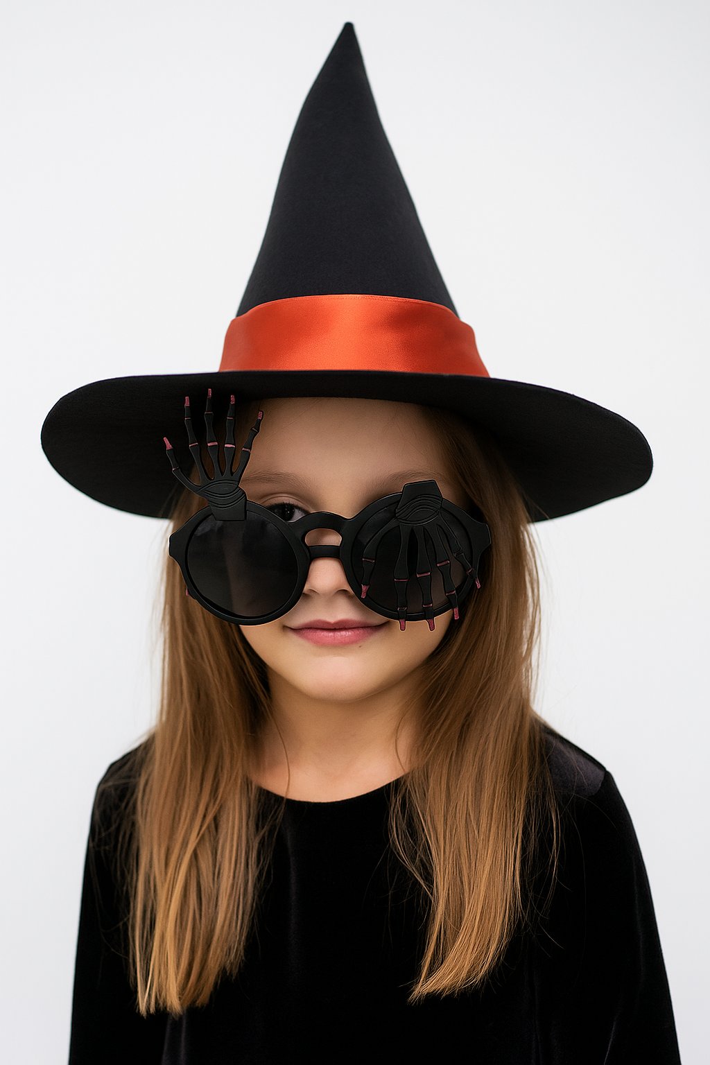 Cadılar Bayramı Halloween İskelet Parmaklı Temalı Siyah Parti Gözlüğü