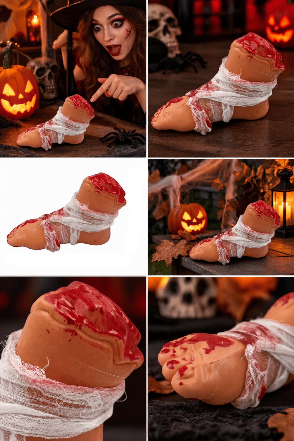 Cadılar Bayramı Halloween Plas. Kesik AYAK sargılı