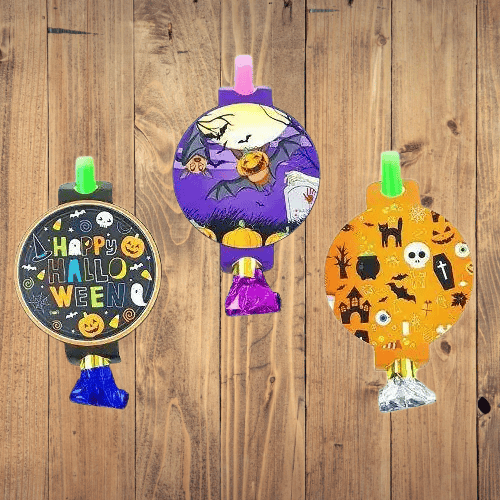 Cadılar Bayramı*Halloween Parti düdüğü 6 lı Uzar Kısalı Düdük Kaynana Dili  