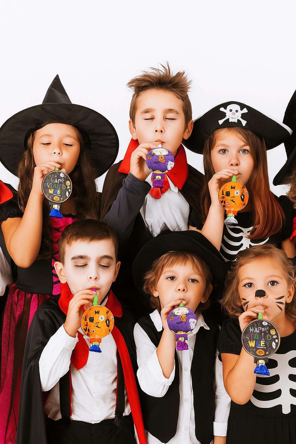 Cadılar Bayramı*Halloween Parti düdüğü 6 lı Uzar Kısalı Düdük Kaynana Dili  