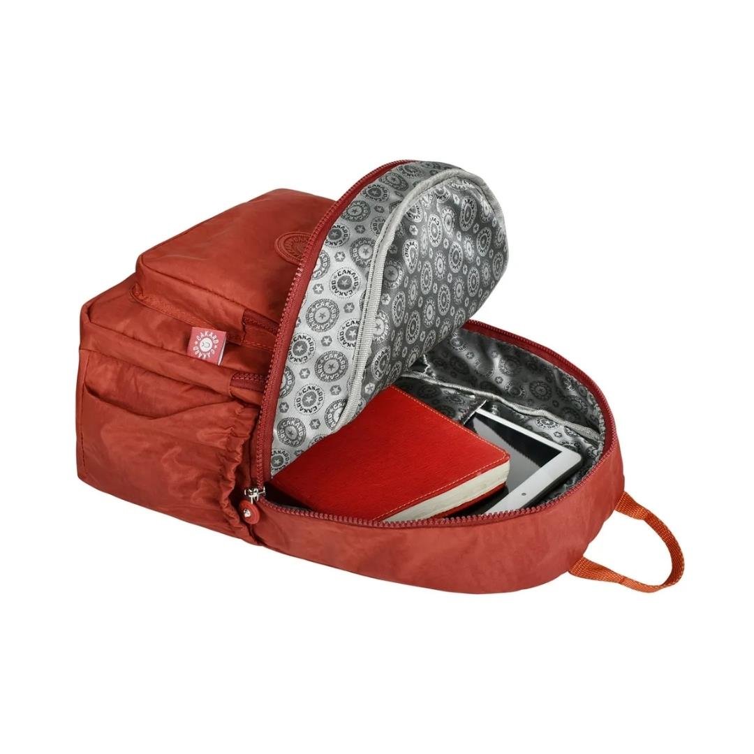 CAKARD Unisex Bordo Krinkıl Sırt Çantası