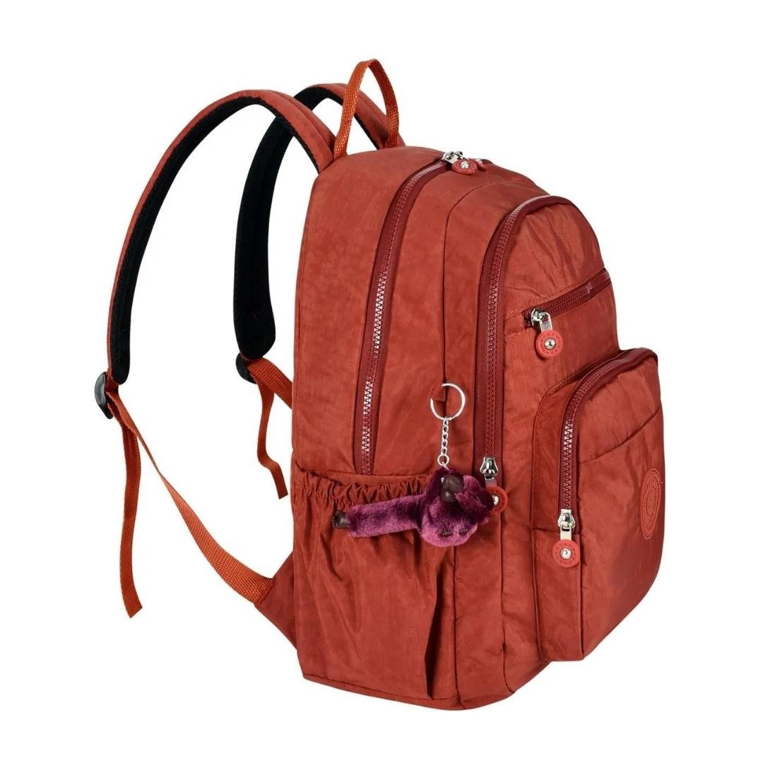 CAKARD Unisex Bordo Krinkıl Sırt Çantası