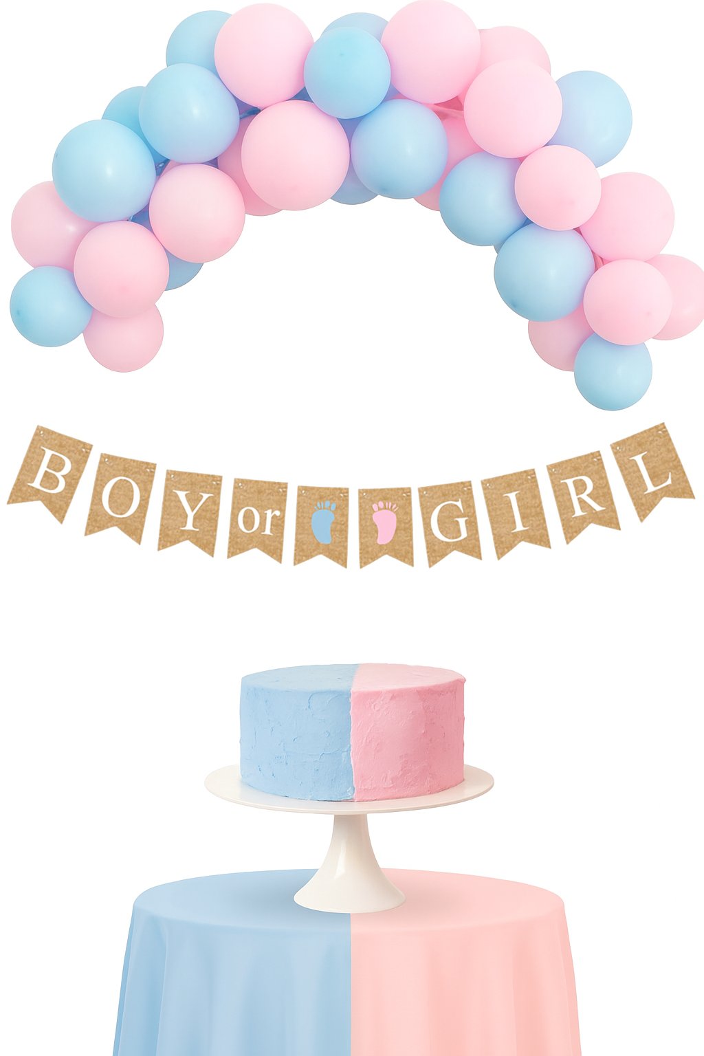 Cinsiyet Banner Cinsiyet Jüt Görünümlü Boy Girl 10