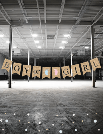 Cinsiyet Banner Cinsiyet Jüt Görünümlü Boy Girl 10