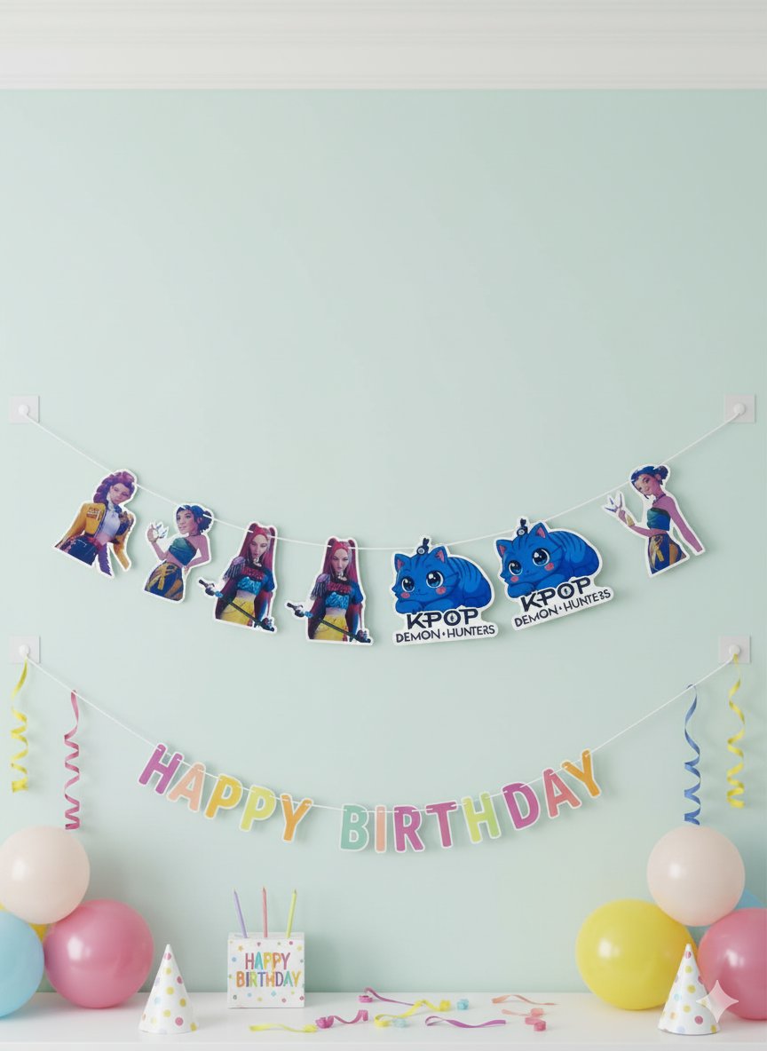 Dekoratif banner 15*150 cm K-Pop Hunterix